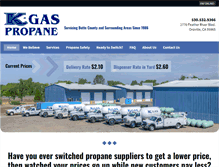 Tablet Screenshot of kgaspropane.com